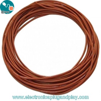 Cable Profesional Siliconado 24AWG Marrón